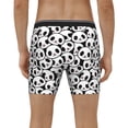 thumbnail image 4 of Cauagu Cute Panda Face Print Men's Boxer Briefs, Funny & Cute Underwear Elastic Waistband Briefs Ideal Gift for Men,1-Pack, 4 of 7