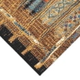 thumbnail image 2 of ESENCIA Indoor/Outdoor Power Loomed Latex Back Non Slip Mat - Traditional Stripe Lodge Southwestern Colorful (Tribal Stripe Gold) (2'5" x 3'11"), 2 of 5