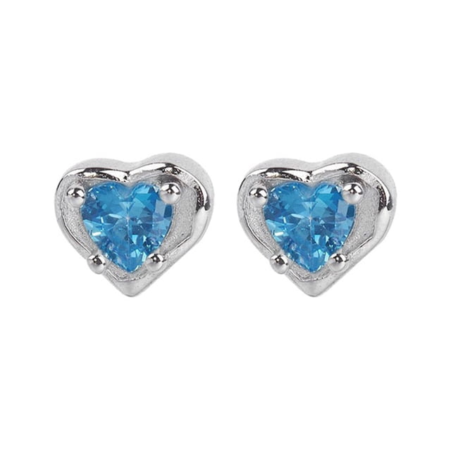 Clous d'Oreilles pour Femmes en Argent Sterling Amour Clous d'Oreilles Os Design Couleur Zircon Doux Cool Clous d'Oreilles Boucles d'Oreilles