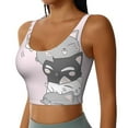 thumbnail image 2 of Lsque cat Printed Women'S Sports Bra, Compression, Moisture Wicking, High-Impact Sports Bra For Women,Supportive sports bra-X-Large, 2 of 8