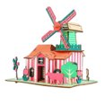 thumbnail image 2 of 3D Jigsaw Puzzle Wooden Craft Kit, Dollhouse Castle Model DIY Building Toys, 2 of 5