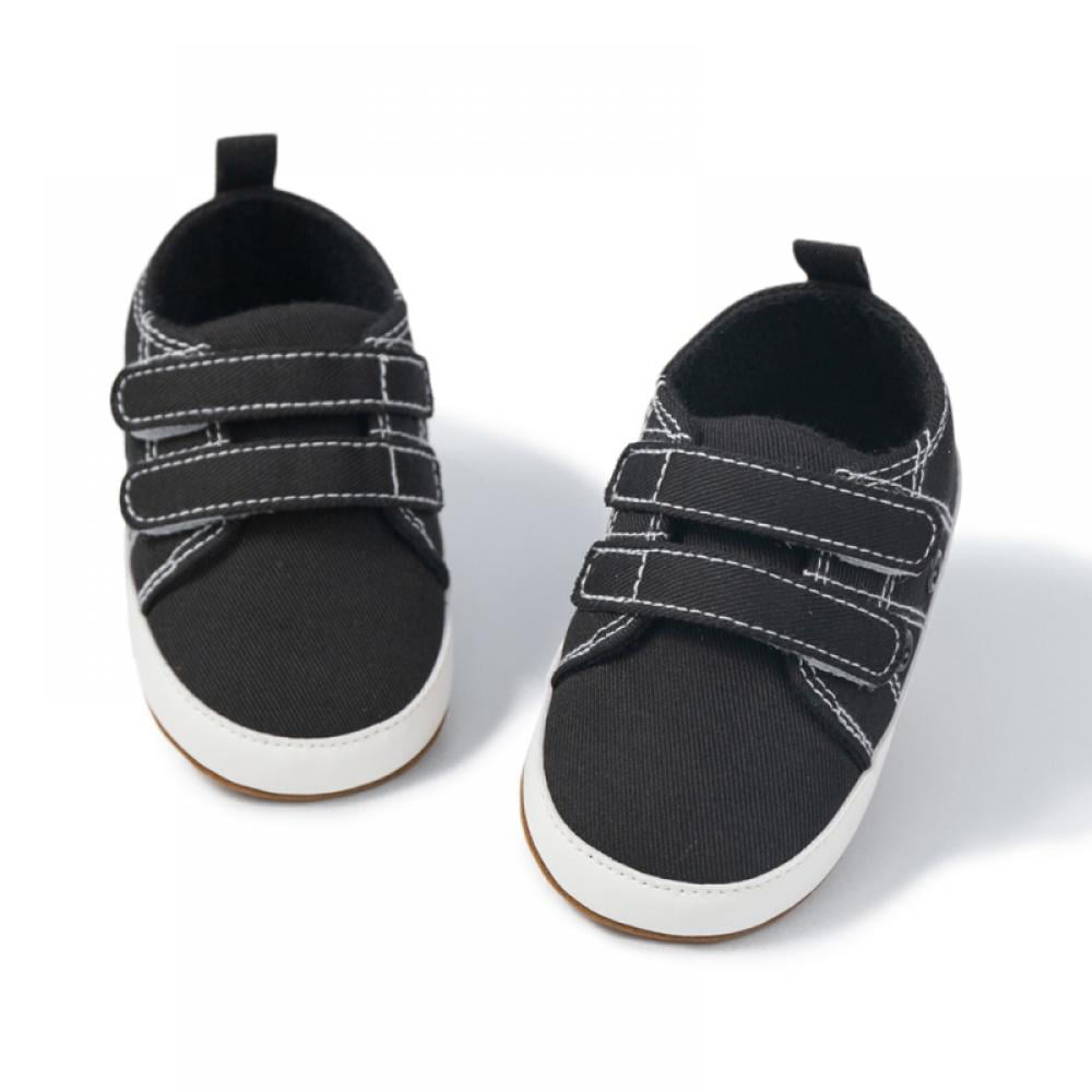 Infant Baby Boy Girl Canvas Crib Shoes Soft Sole Sneakers Anti-slip Prewalker AB 