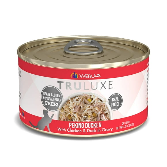 Weruva TruLuxe Cat Food, Peking Ducken with Chicken Breast & Duck Breast in Gravy, 3oz Can (Pack of 24)
