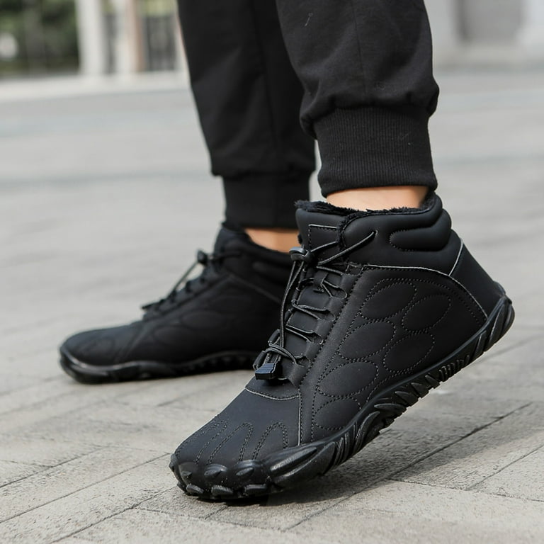 Mepaouo Mens Womens Snow Boots Winter Warm Anti Slip Fleece Lined