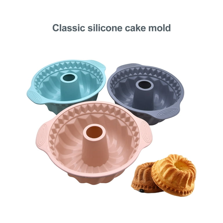  Chicrinum Silicone Bunte Cake Pan, Non-Stick 10-Inch