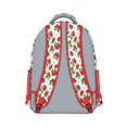 thumbnail image 3 of White Strawberry Plants Fruit Backpack for School,Cute School Bag,Schoolbag with Adjustable Shoulder Straps & Padded Back,15.3"x11"x6.7", 3 of 6