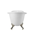 thumbnail image 2 of Charlotte 60 Inch Cast Iron Slipper Clawfoot Tub - Rim Faucet Drillings, 2 of 2