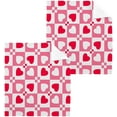 thumbnail image 3 of GZHJMY Valentine's Day Heart Cotton Washcloths Set of 6, 12"x12" Super Soft Absorbent Wash Cloths Bathroom Face Cloths Fingertip Towels for Gym Hotel and Spa, 3 of 7