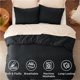 thumbnail image 4 of Juego de Edredón Oversize Queen Bedsure Negro 3 Piezas, 4 of 7