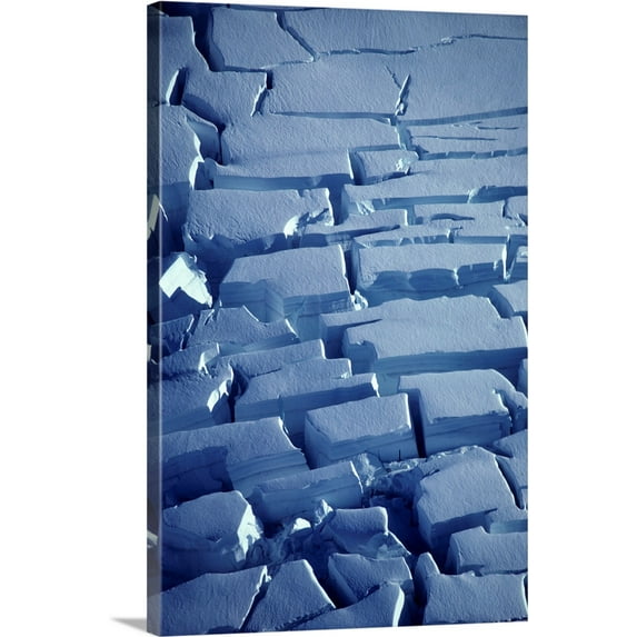 Great BIG Canvas | "Ice Cracks" Canvas Wall Art - 20x30
