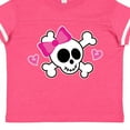 thumbnail image 4 of Inktastic Valentine Holiday Girls Skull Girls Toddler T-Shirt, 4 of 5