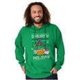 thumbnail image 5 of Ugly Christmas Pattern Smurfy Holiday Hoodie Sweatshirt Women Men Brisco Brands S, 5 of 6
