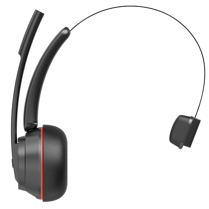 Trucker Headset, Trucker Bluetooth Headset with Noise Cancelling Microphone & Mute Button, Bluetooth Headsets V5.3 Multipoint for Work From Home/Cell Phone/ Computer/ Zoom/ Teams/ Truck Driver