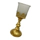 thumbnail image 4 of Candelabro de hierro Candelabro decorativo de vidrio Candelabro de té Candelabro para festival Comedor Sala de té Oro, 4 of 9