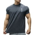thumbnail image 2 of Men's Workout T-Shirts, Breathable Gym and Training Shirts for Exercise, Casual Round Neck Sport Top, 2 of 5