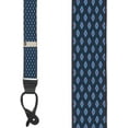 thumbnail image 2 of SuspenderStore Jacquard Diamond Burst Suspenders- 1.5-Inch Wide Elastic - Button - 3 Colors & 3 Sizes, 2 of 4