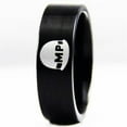 thumbnail image 2 of Black Tungsten US Military Police Ring, 2 of 5