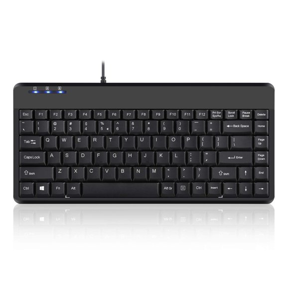 Miniteclado Perixx PERIBOARD-409H con cable USB con 2 concentradores USB