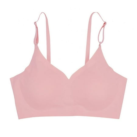 

Women s Wireless Comfort Seamless Removable Padded Sleep Bra V Neck Yoga Sport Bra