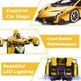 Remote Control Transform Car Robot Toy 2.4Ghz 118 Rechargeable 360