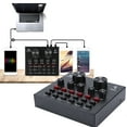 thumbnail image 1 of Live Sound Card, Support  Sound Effect, Multifunction Sound Card, Built-in Electronic Music, Small Size and Lightweight for Live Broadcast, 1 of 8