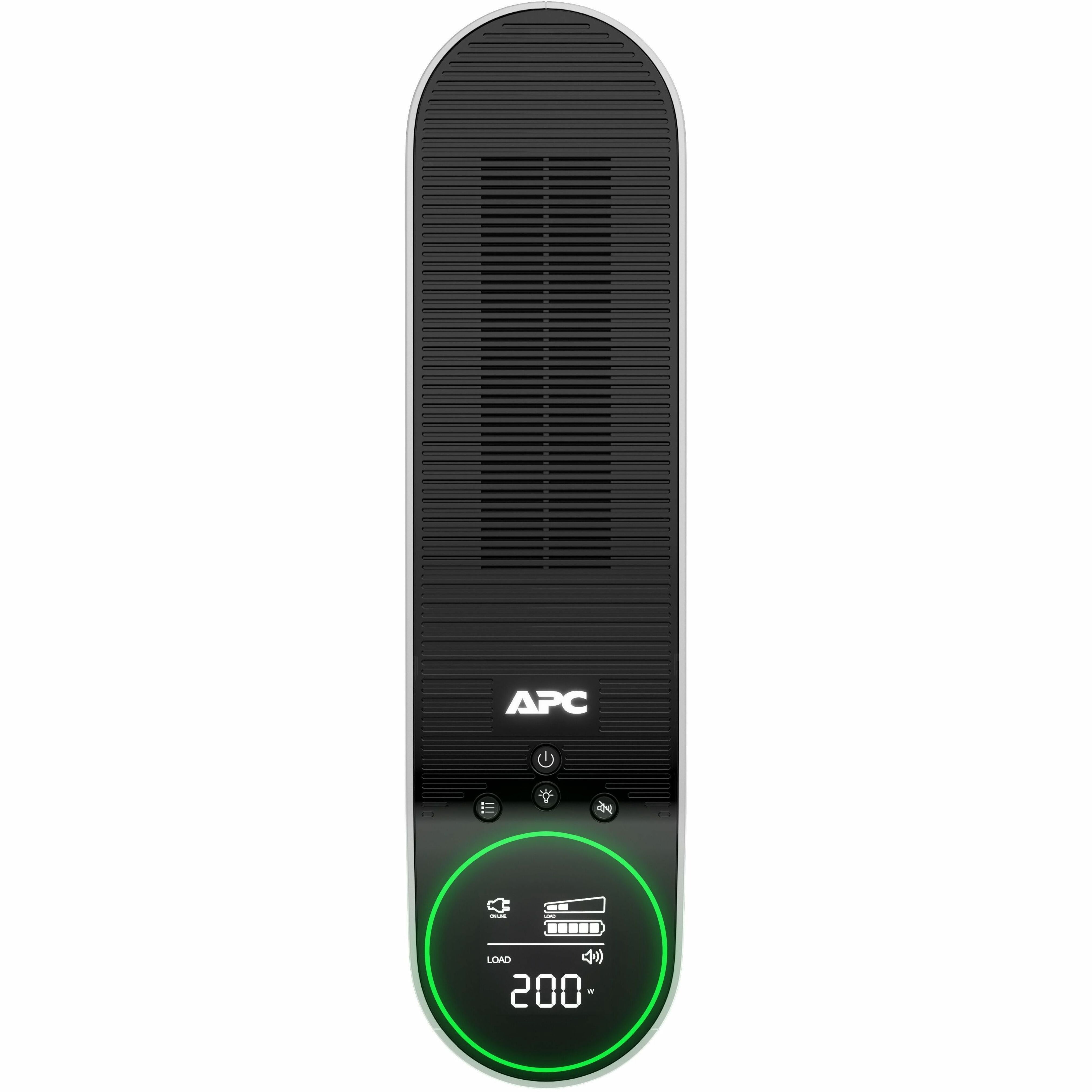 APC Gaming Back-UPS, 10 Outlet, 1500Va, Pure Sinewave, 120V, Arctic (White)