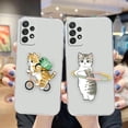 thumbnail image 4 of Clear Case For Samsung Galaxy A13 A20 A20S A21S A22 A23 A31 A32 A42 A50 A51 A52 A53 A71 4G 5G Case Cute Cat Cartoon Illustration, 4 of 5