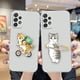 thumbnail image 4 of Clear Case For Samsung Galaxy A13 A20 A20S A21S A22 A23 A31 A32 A42 A50 A51 A52 A53 A71 4G 5G Case Cute Cat Cartoon Illustration, 4 of 5