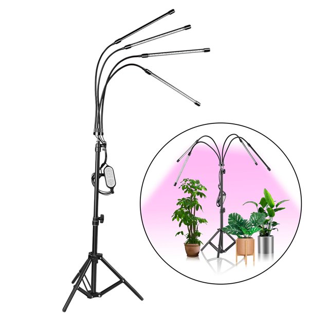 Las plantas crecen ligeras,Lámpara LED Grow Light Plant Growlight Full ,Iluminación flexible de luz para de flores en interiores,Semillas Suculentas Crecen Luces Giratorio shamjiam Las plantas crecen ligeras