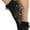Multi Fishnet Polka - Black, variant on ToBeInStyle Womens Fancy Round Net Pattern Anklet Fashion Socks w/ Elegant Ruffle Trim - White - One Size