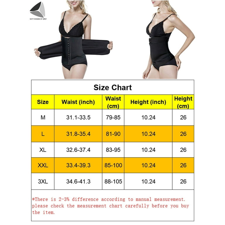 PULLIMORE Waist Trainer Power Support Sport Girdle Belt Hourglass Body  Shaper For Weigh Loss Fitness Workout (L)