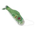 thumbnail image 2 of 55 cm-150 cm manga de viento japonesa carpa bandera Koi  vela viento Streamer decoración. 70cm verde Cola  Bandera Koinobori, 2 of 7