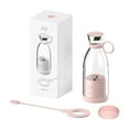 thumbnail image 1 of Licuadora portátil mini exprimidor con mango inalámbrico práctico licuadora de batidos exprimidor de frutas para deportes cocina interior y exterior Rosa, 1 of 8
