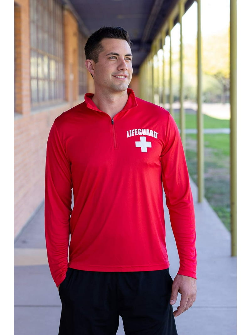 LIFEGUARD Officially Licensed Mens 1/4 Quarter Zip Active