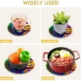 thumbnail image 5 of SKYSONIC Colorful Lion Couple Pot Holders Trivets, 2 Pcs Heat Resistant Trivets,Happy Valentine's Day Cotton Thread Weave Mats for Hot Pads Pans Pot Bowl Teapot for Kitchen Decor, 5 of 7
