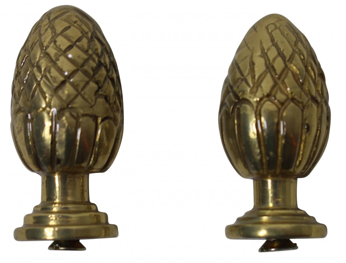 6310GL Hickory Manor Pineapple Finial/GOLD LEAF 