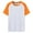 Orange, variant on Liyamei Kids Boys Girls Casual Short Sleeve Colorblock Oversized Round Neck Tee Shirt Tops Boys Sports Tops Size 4-5 Years
