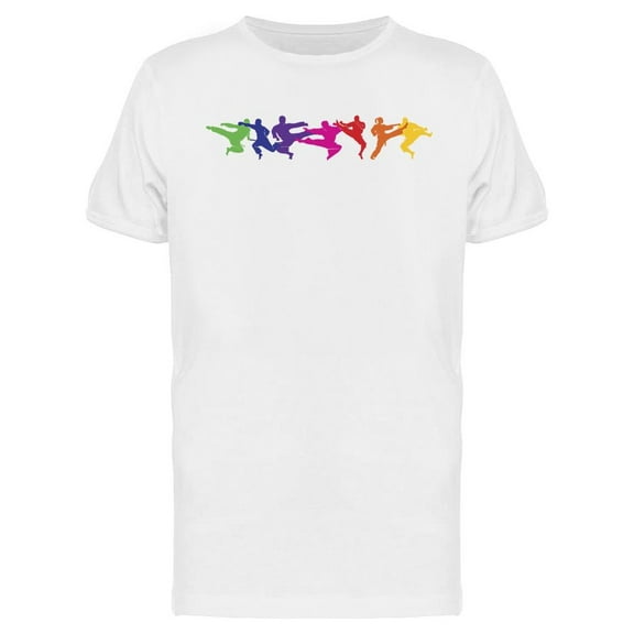 Colorful Karate Fighters T-Shirt Men -Image by Shutterstock, Male Small