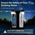 thumbnail image 2 of iSpring CW21 2-Stage Whole House Water Filtration System for RV, Sediment Filter + CTO Carbon Block Filter, Tankless, High Capacity, BPA Free, 2 of 6