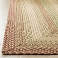 thumbnail image 3 of SAFAVIEH Braided Cirino Bordered Machine Washable Reversible Runner Rug, Rust/Multi, 2'3" x 16', 3 of 10