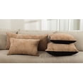 thumbnail image 2 of Fennco Styles The Corium Collection Classic Leather Lumbar Throw Pillow - Poly Filled (20" Square), 2 of 2