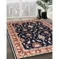 thumbnail image 2 of Ahgly Company Indoor Round Mid-Century Modern Purple Lily Purple Oriental Area Rugs, 4' Round, 2 of 6