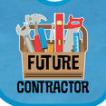 thumbnail image 4 of Inktastic Construction Future Contractor Boys or Girls Baby Bib, 4 of 4
