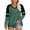 Green, variant on Womens Plus Size T Shirts Long Sleeve Color Block Loose Tees Tops Fall Spring Casual V Neck Shirts, Navy 3XL