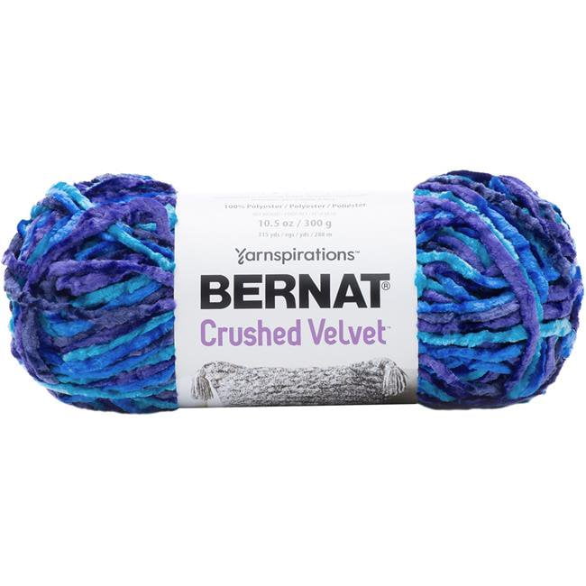 Bernat Crushed Velvet YarnBlue Brilliance