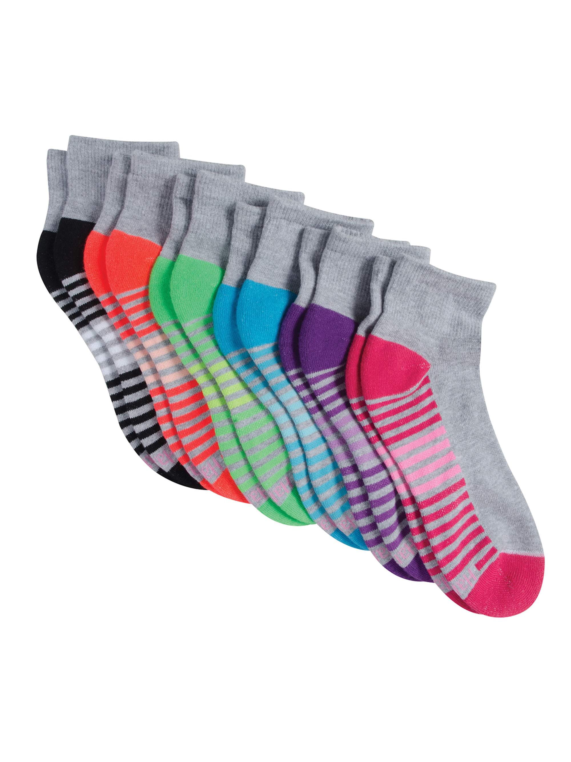 Hanes Womens 6-Pack Cool Comfort Moisture Wicking Arch Support Ankle Socks