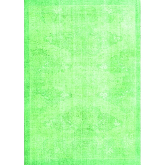 Ahgly Company Indoor Rectangle Persian Green Traditional Area Rugs, 4' x 6'