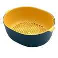 thumbnail image 2 of RKSTN Storage and Organization Double-layer Plastic Washing Basin Multi-functional Living Room Basket Kitchen Artifact Household Fruit Washing Fruit Vegetable Basket Storage Bins, 2 of 7