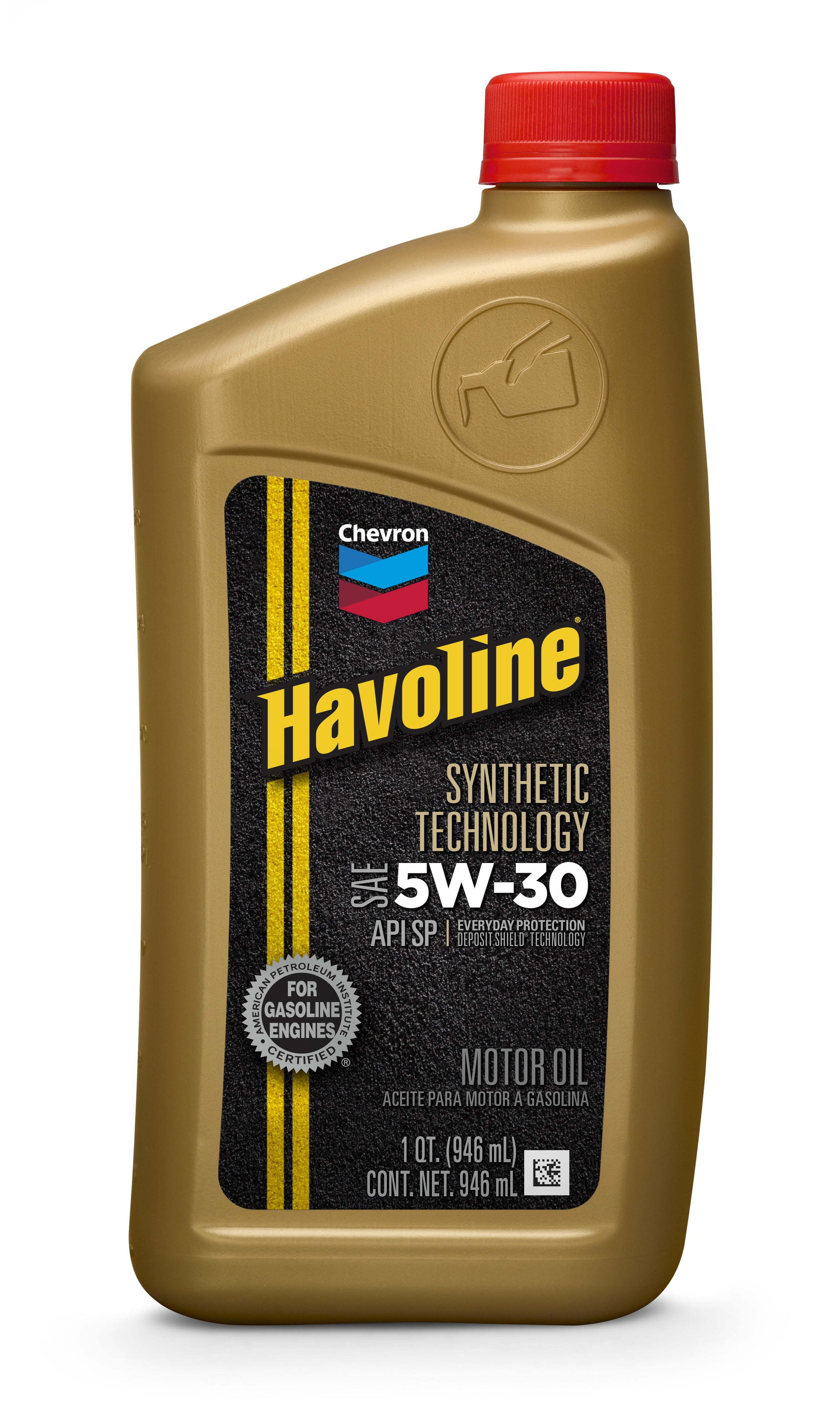 Havoline High Mileage Synthetic Blend Motor  Oil  5W30 1 qt 