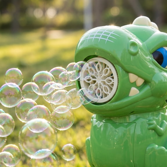 Automatic Bubble Machine,Dinosaur Bubble Maker with Easy One-Touch Operation,High-Volume Bubble Blower for Outdoor Activities,Birthday Gatherings and Daily Entertainment,100ml Bubble Solution
